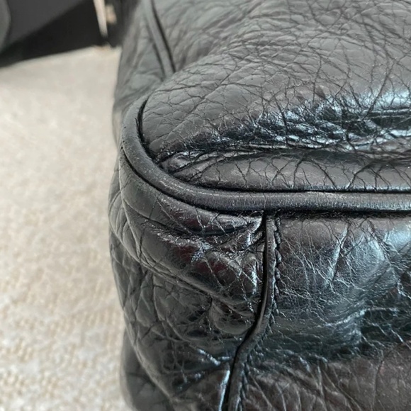 Authentic Balenciaga Motocross Classic Day Hobo Black - Picture 9 of 15